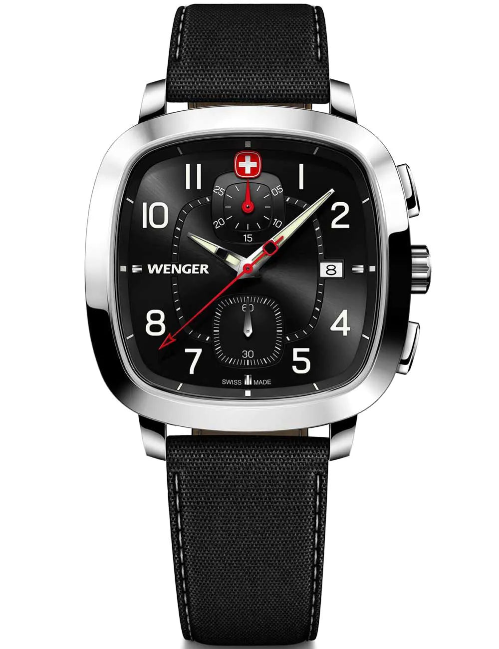 Wenger 01.1933.108 Mens Watch Vintage Sport Chronograph 40mm 5ATM