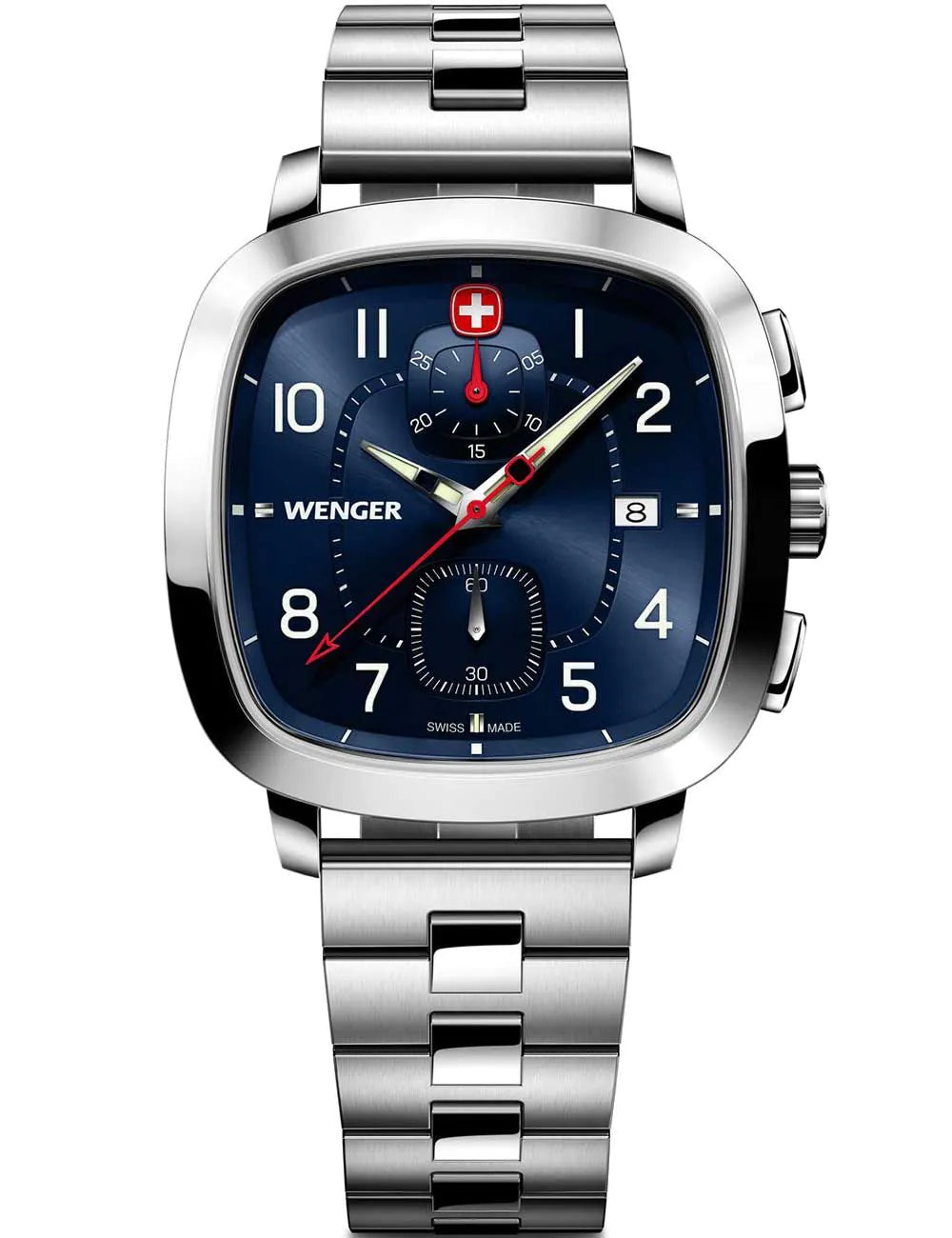 Wenger 01.1933.111 Mens Watch Vintage Sport Chronograph 40mm 5ATM