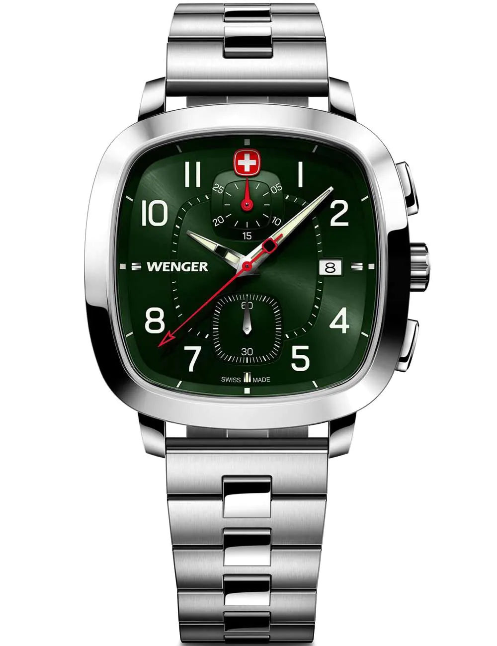 Wenger 01.1933.112 Mens Watch Vintage Sport Chronograph 40mm 5ATM