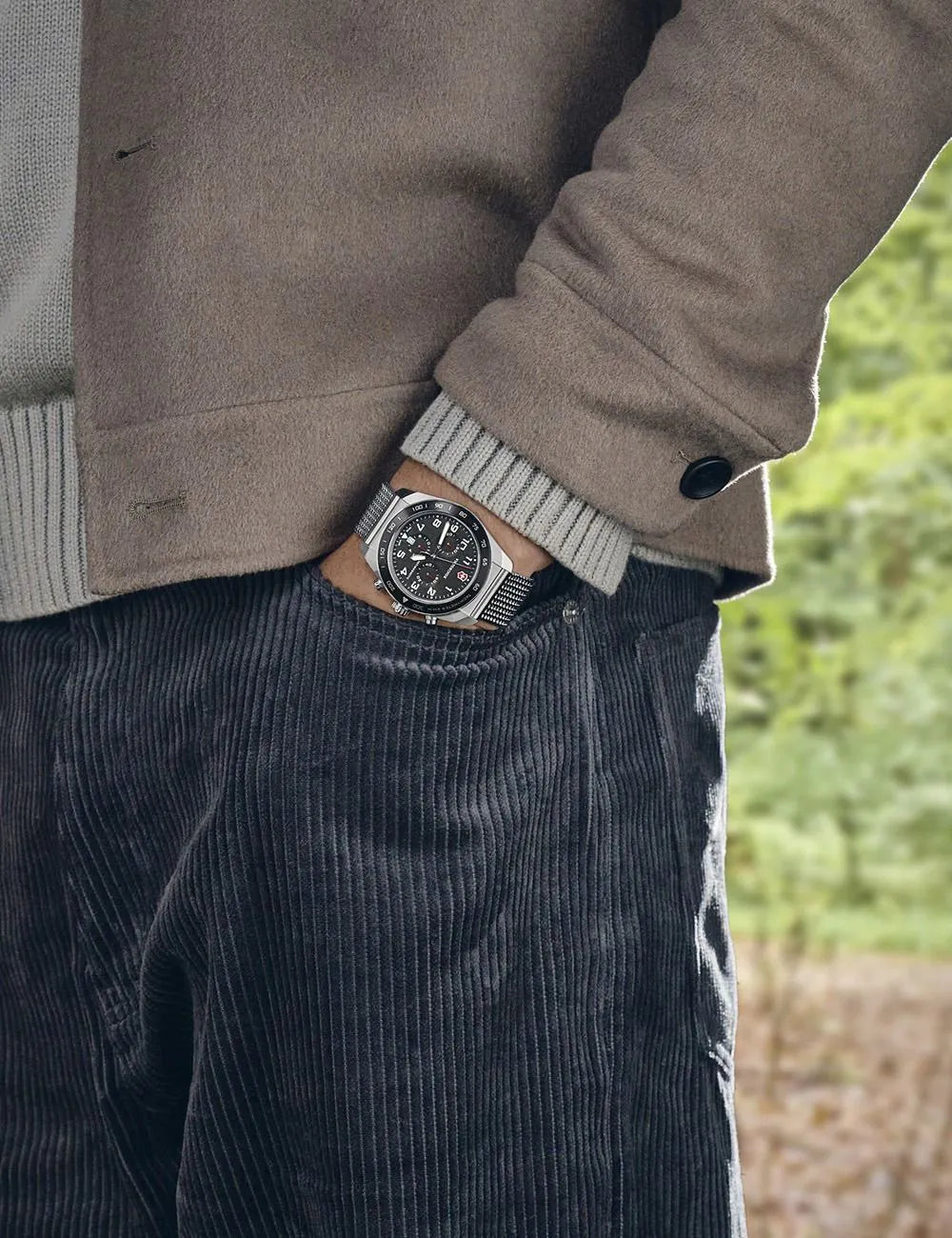 Victorinox 242048 Mens Watch Swiss Army Chrono 42mm 10ATM