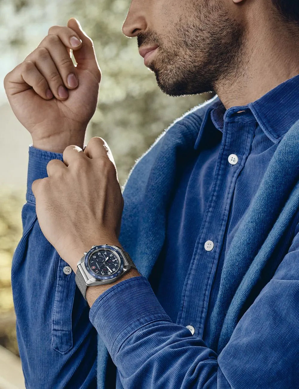 Victorinox 242049 Mens Watch Swiss Army Chrono 42mm 10ATM