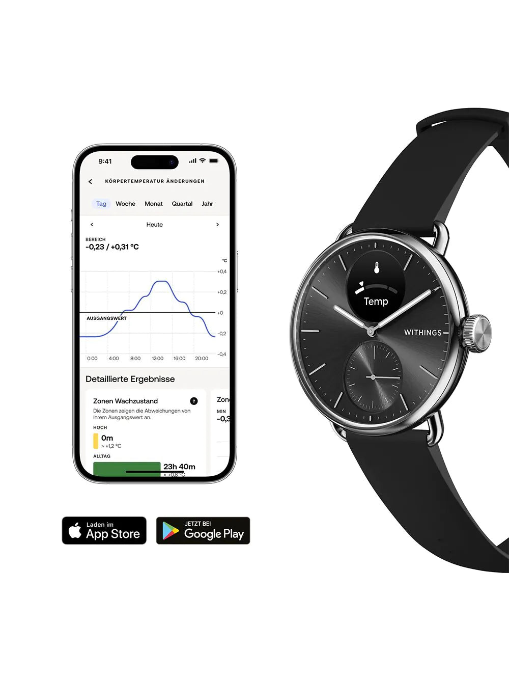 Withings HWA10-model 1-All-Int ScanWatch 2 Black 38 mm 5ATM