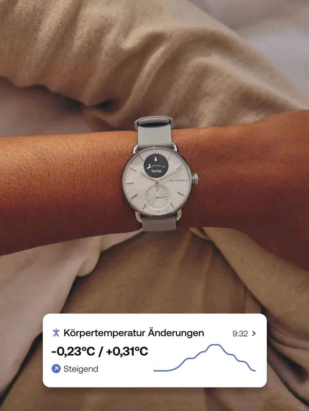 Withings HWA10-model 2-All-Int ScanWatch 2 White 38 mm 5ATM