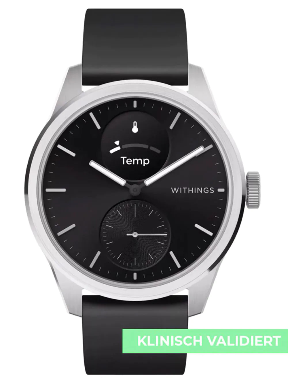 Withings HWA10-model 4-All-Int ScanWatch 2 Black 42 mm 5ATM