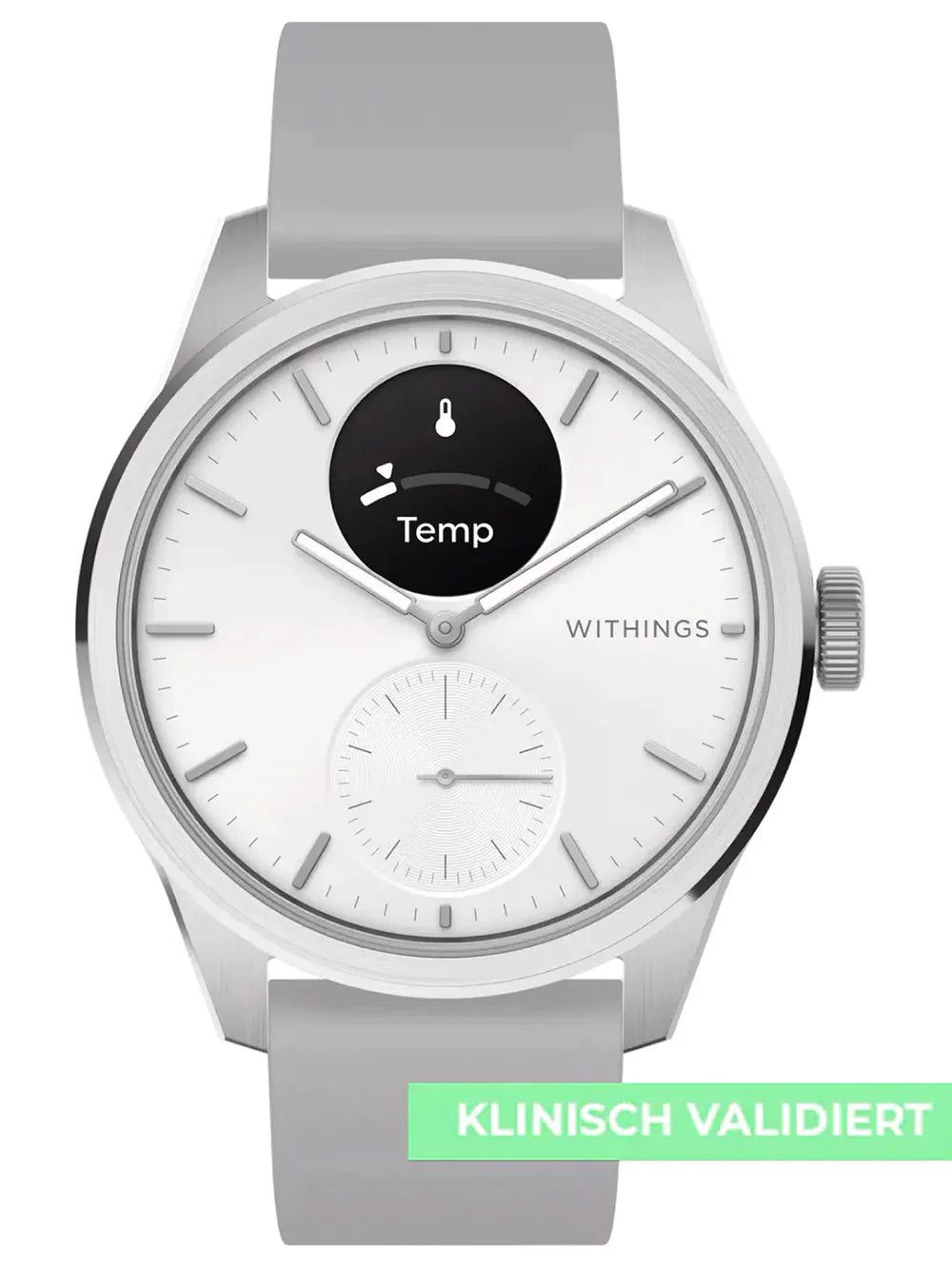Withings HWA10-model 5-All-Int ScanWatch 2 White 42 mm 5ATM