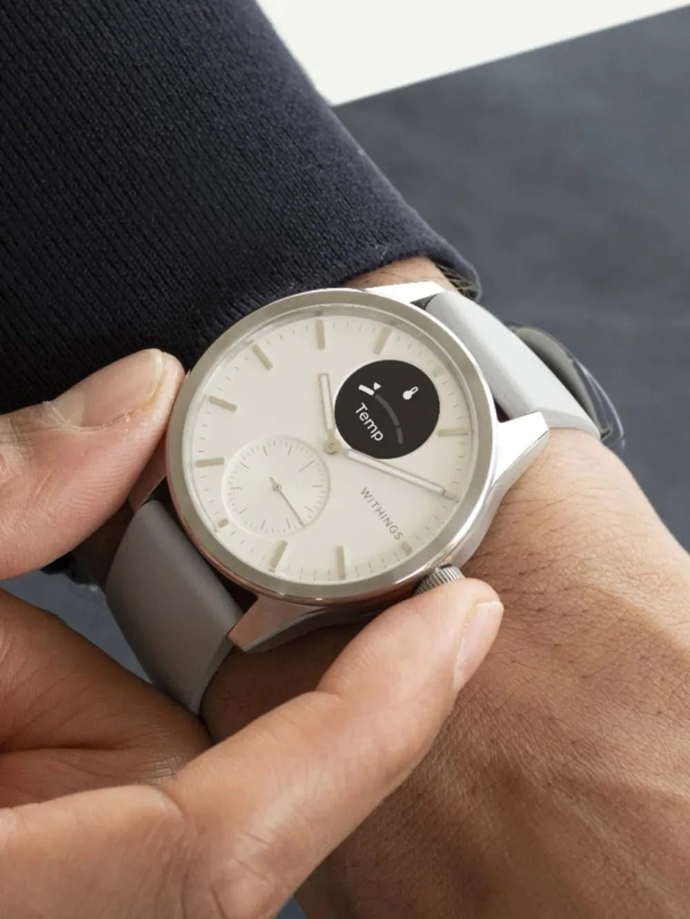 Withings HWA10-model 5-All-Int ScanWatch 2 White 42 mm 5ATM