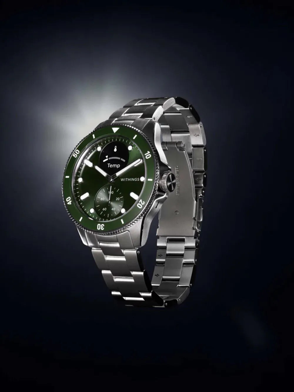 Withings HWA10-model 8-All-Int ScanWatch Nova Green 43mm 10ATM