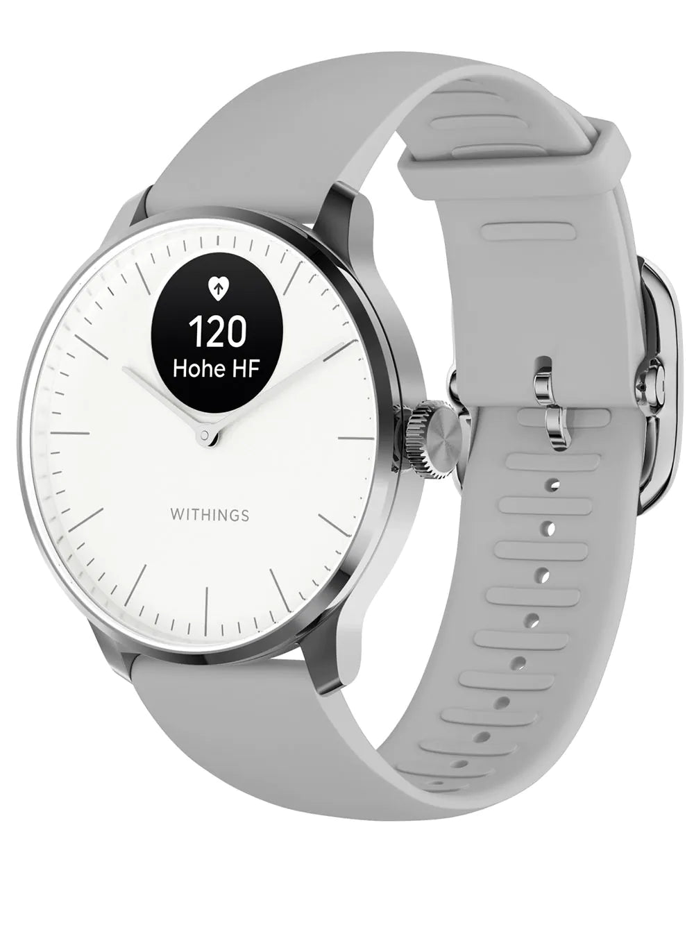 Withings HWA11-model 3-All-Int ScanWatch Light White 37 mm 5ATM