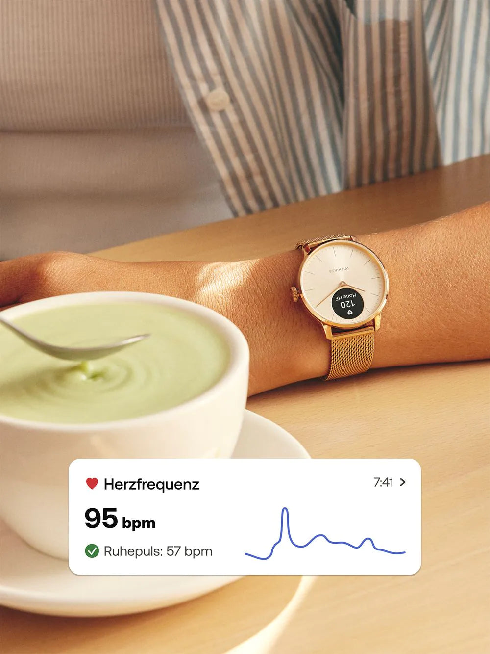 Withings HWA11-model 3-All-Int ScanWatch Light White 37 mm 5ATM