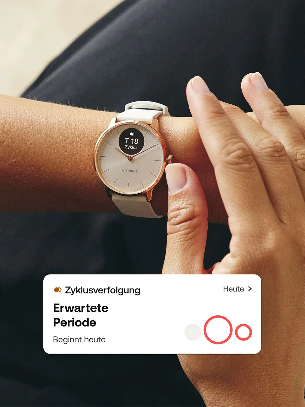 Withings HWA11-model 3-All-Int ScanWatch Light White 37 mm 5ATM