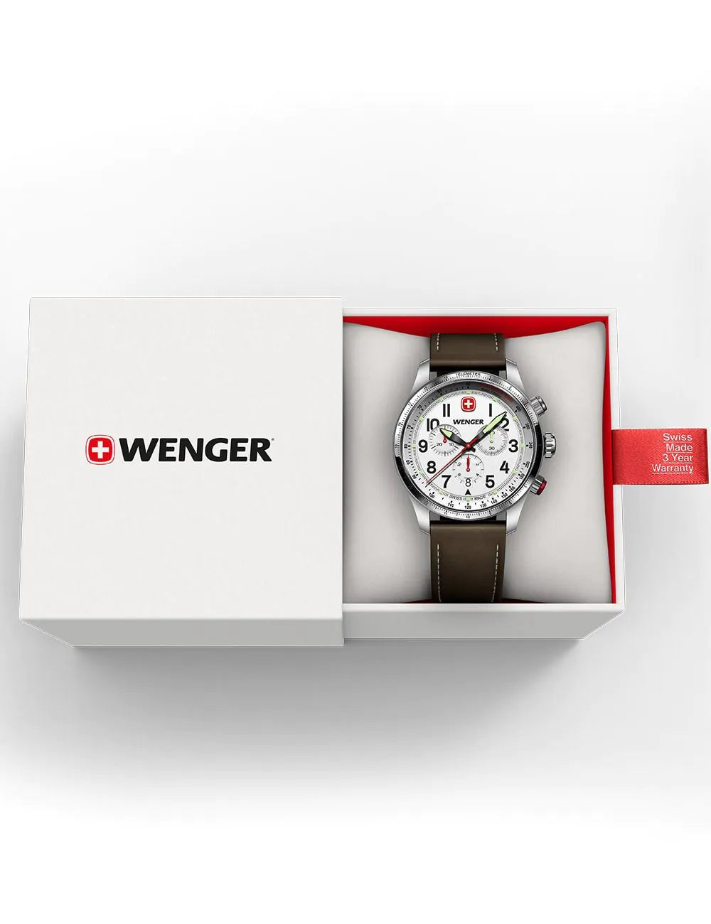 Wenger 01.0543.109 Mens Watch Terragraph Chrono 43mm 10ATM