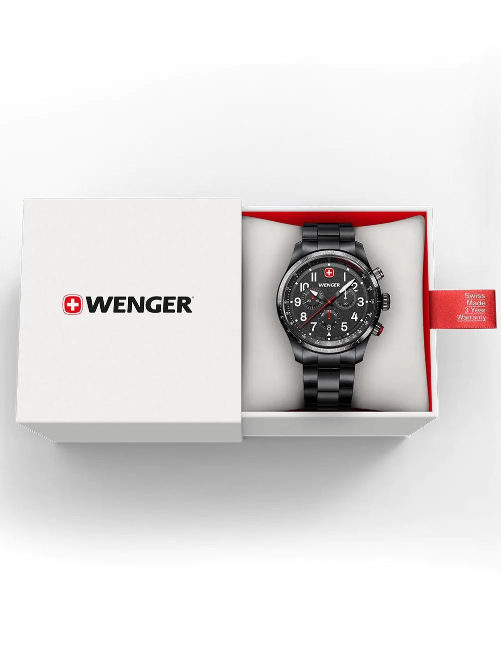 Wenger 01.0543.112 Mens Watch Terragraph Chrono 43mm 10ATM