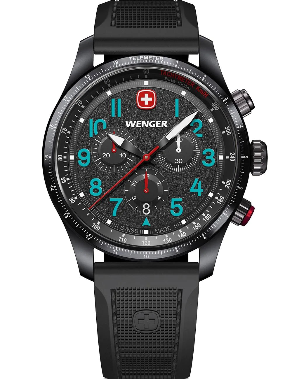 Wenger 01.0543.116 Mens Watch Terragraph Chrono 43mm 10ATM