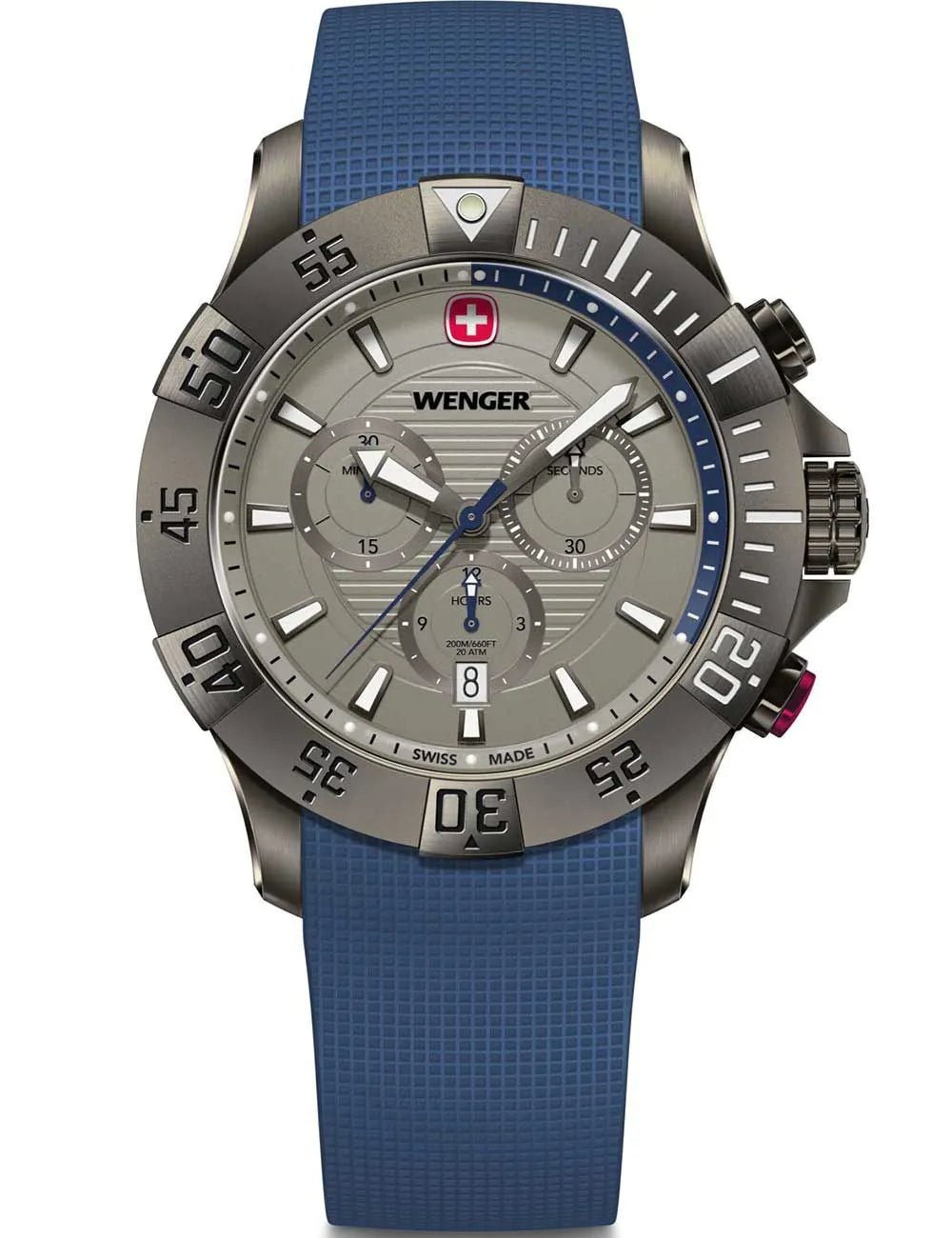 Wenger 01.0643.126 Mens Watch Seaforce Chronograph 43mm 20ATM