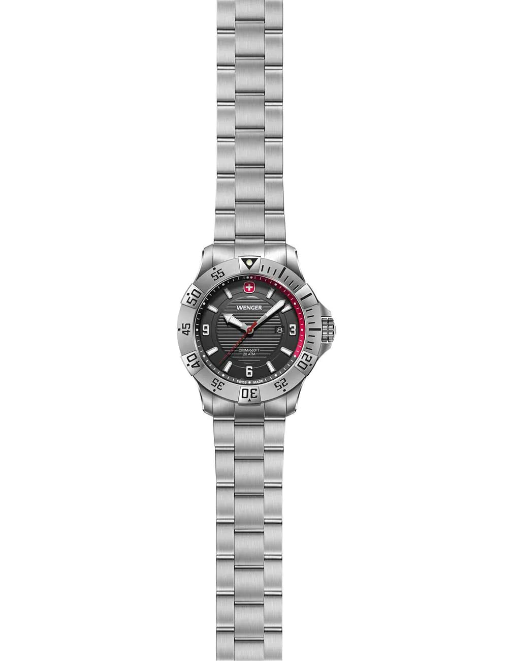 Wenger 01.0641.139 Mens Watch Seaforce 43mm 20ATM