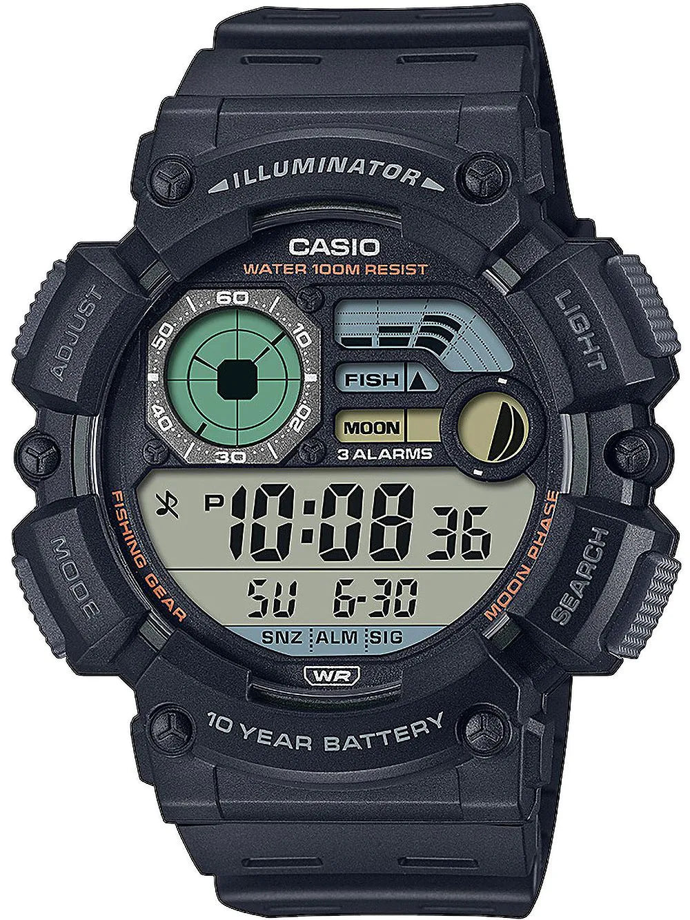 Casio WS-1500H-1AVEF Collection Mens Watch 50mm 10ATM