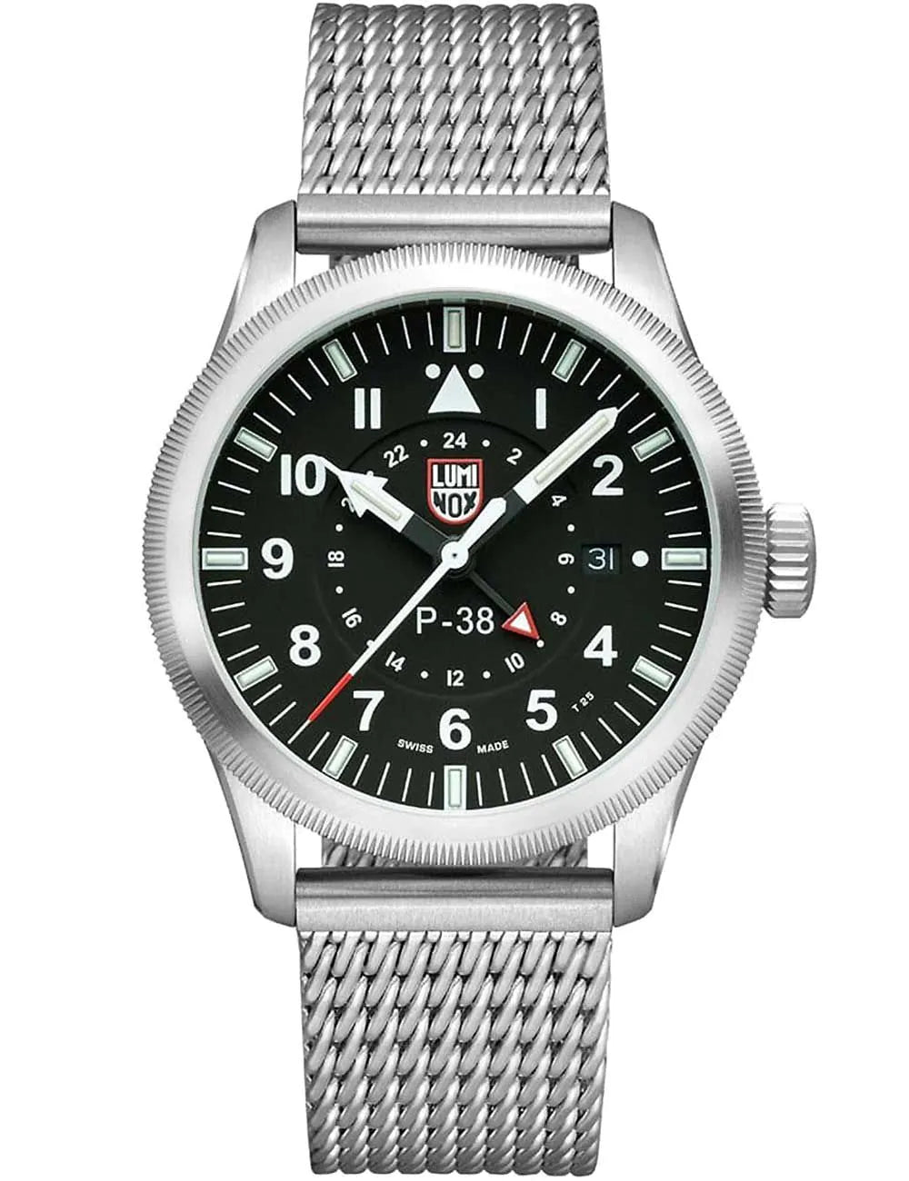 Luminox XA.9522 Mens Watch P-38 Air Pilot GMT 42mm 100M