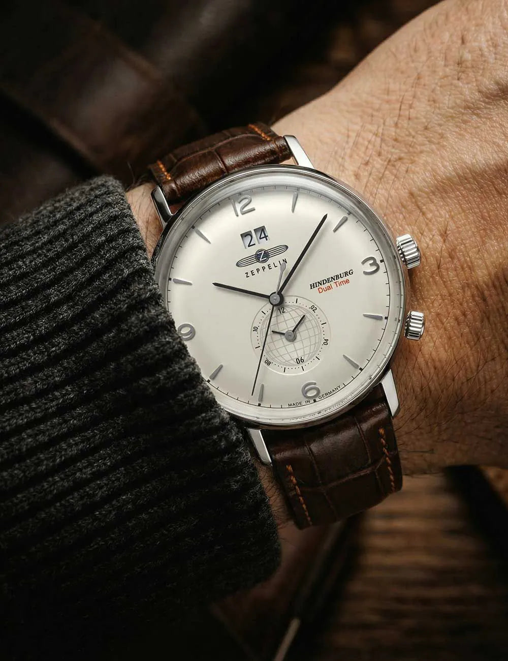 Zeppelin 8044-5 Mens Watch Hindenburg 41mm 5ATM