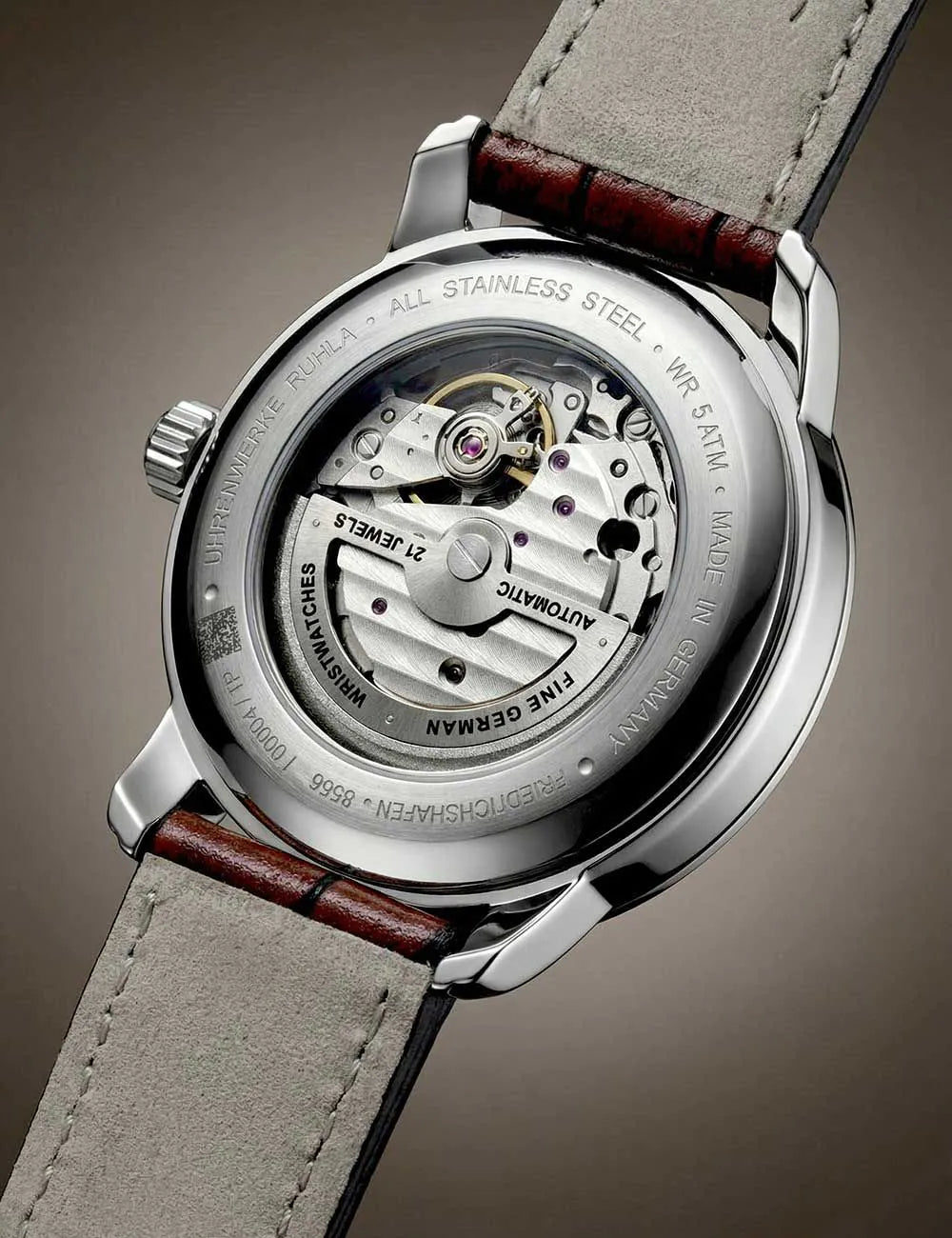 Zeppelin 8566-5 Mens Watch Friedrichshafen Open Heart Automatic 41mm 5ATM