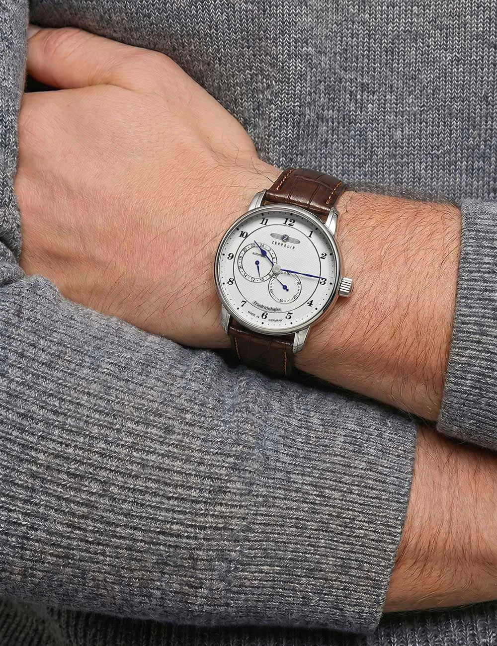 Zeppelin 8568-1 Mens Watch Friedrichshafen Automatic 41mm 5ATM