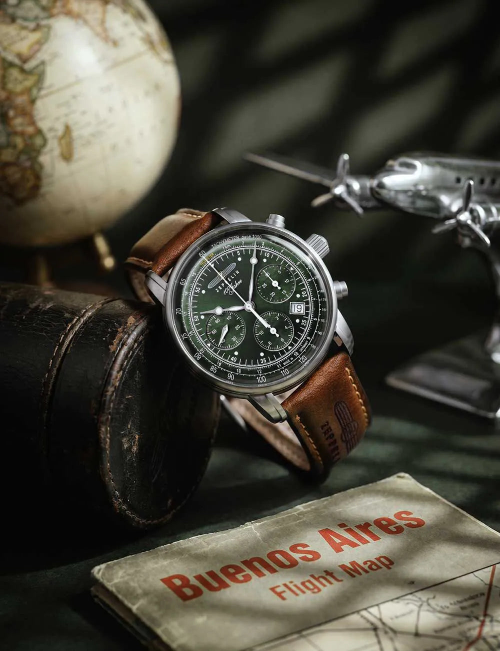 Zeppelin 8618-4 - 100 Years Zeppelin Mens Watch Automatic Chronograph 43mm 5ATM