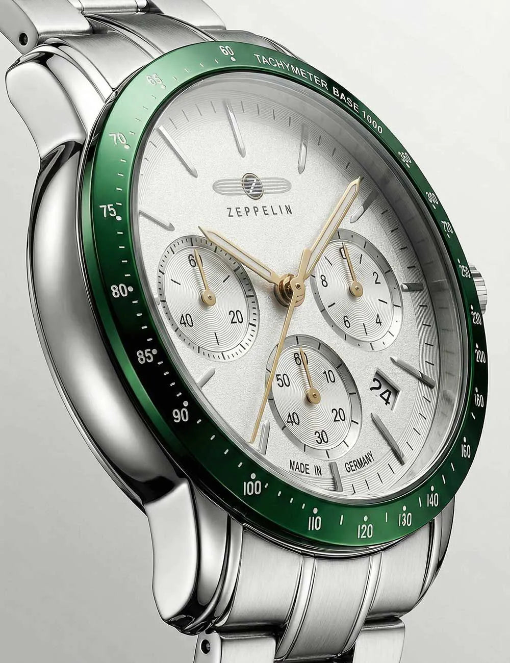 Zeppelin 8878MB-4 Mens Watch New York Chronograph 43mm 5ATM