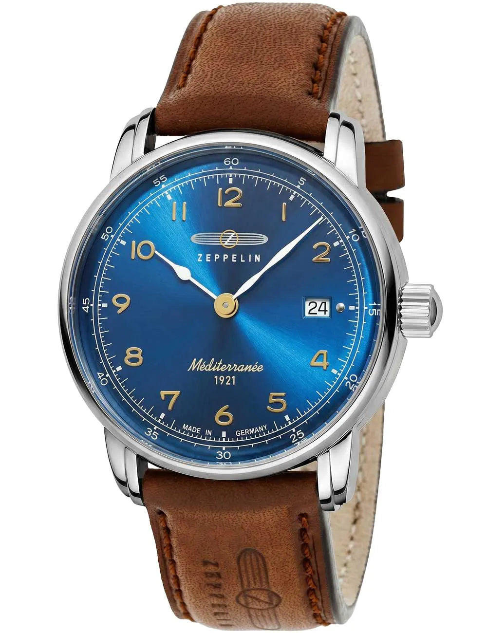 Zeppelin 96403 Mens Watch Méditerranée 40mm 5ATM