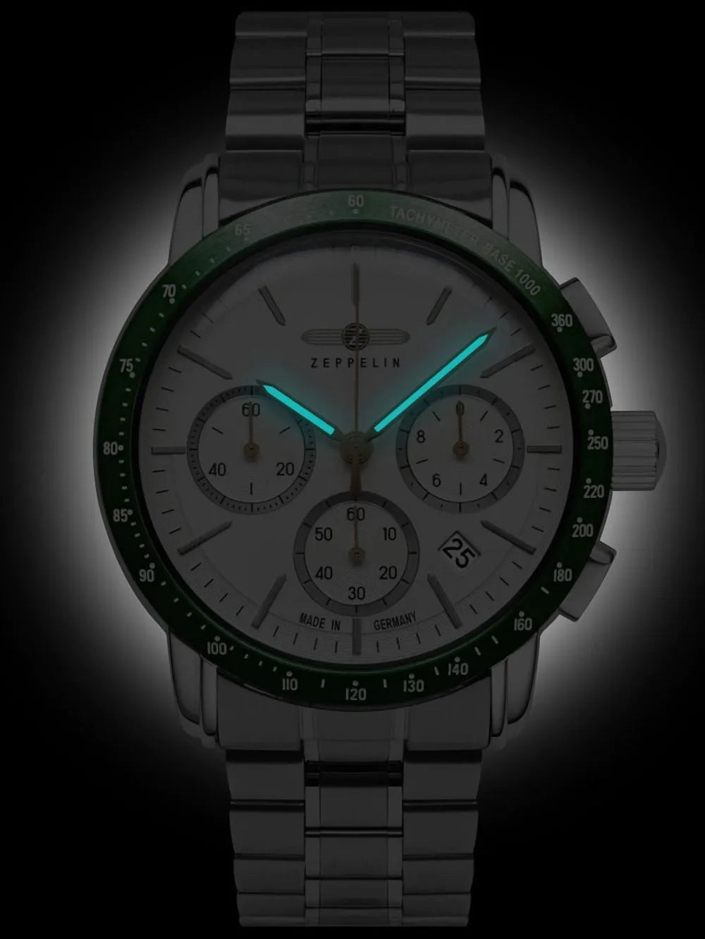 Zeppelin 8878MB-4 Mens Watch New York Chronograph 43mm 5ATM