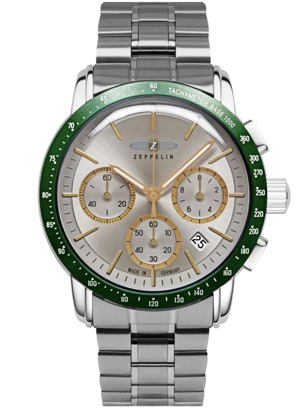 Zeppelin 8878MB-5 Mens Watch New York Chronograph 40mm 5ATM