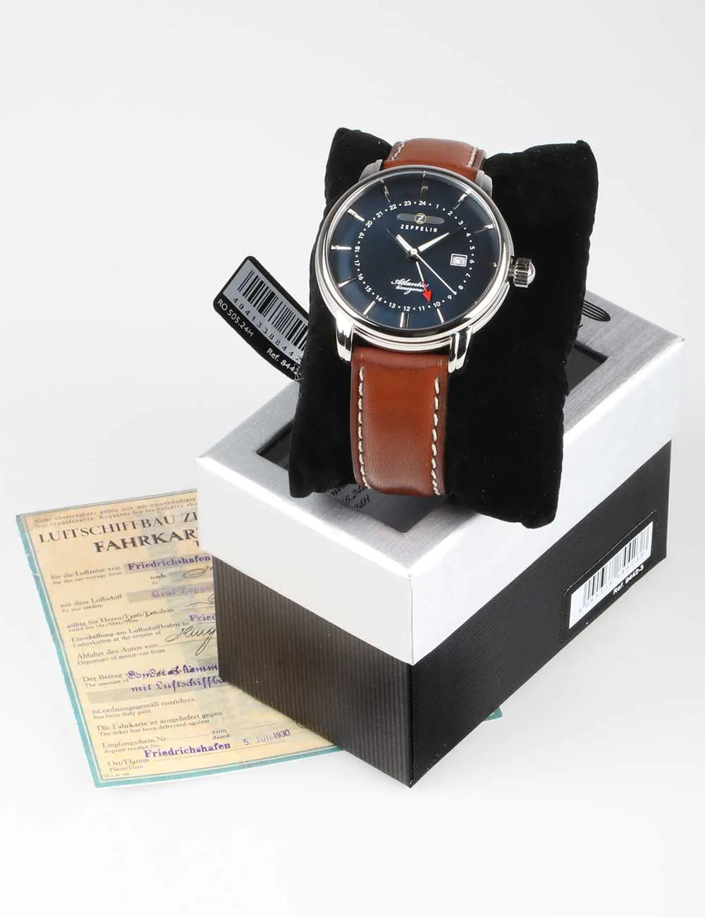 Zeppelin 8442-3 Atlantic GMT Men's 40mm 5ATM