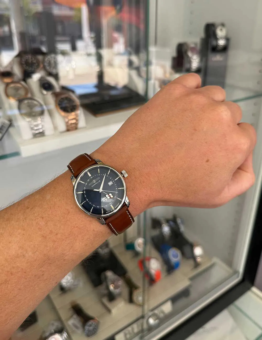 Zeppelin 8442-3 Atlantic GMT Men's 40mm 5ATM