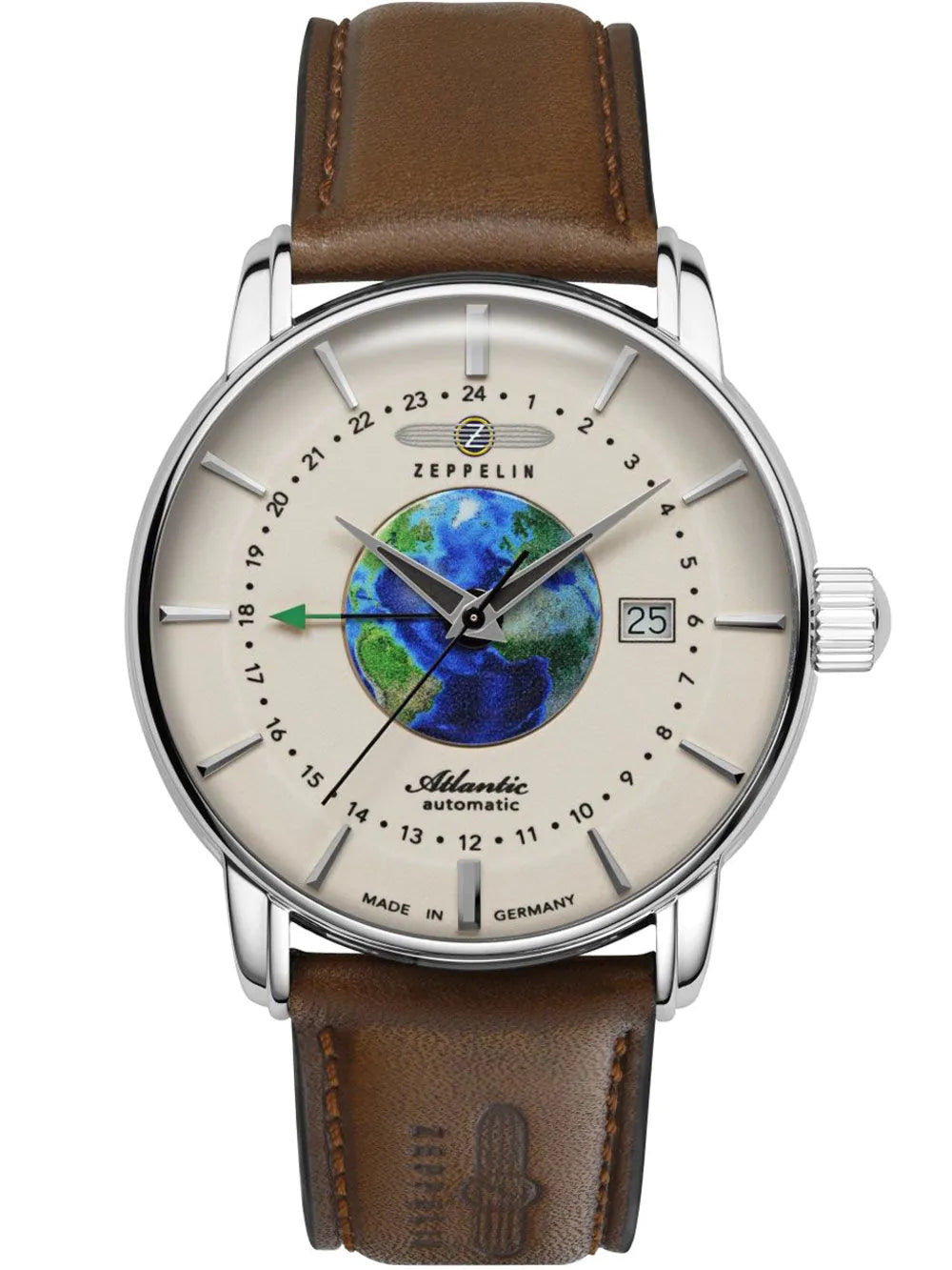 Zeppelin 8468-5 Mens Watch Atlantic Automatic 42mm 5ATM