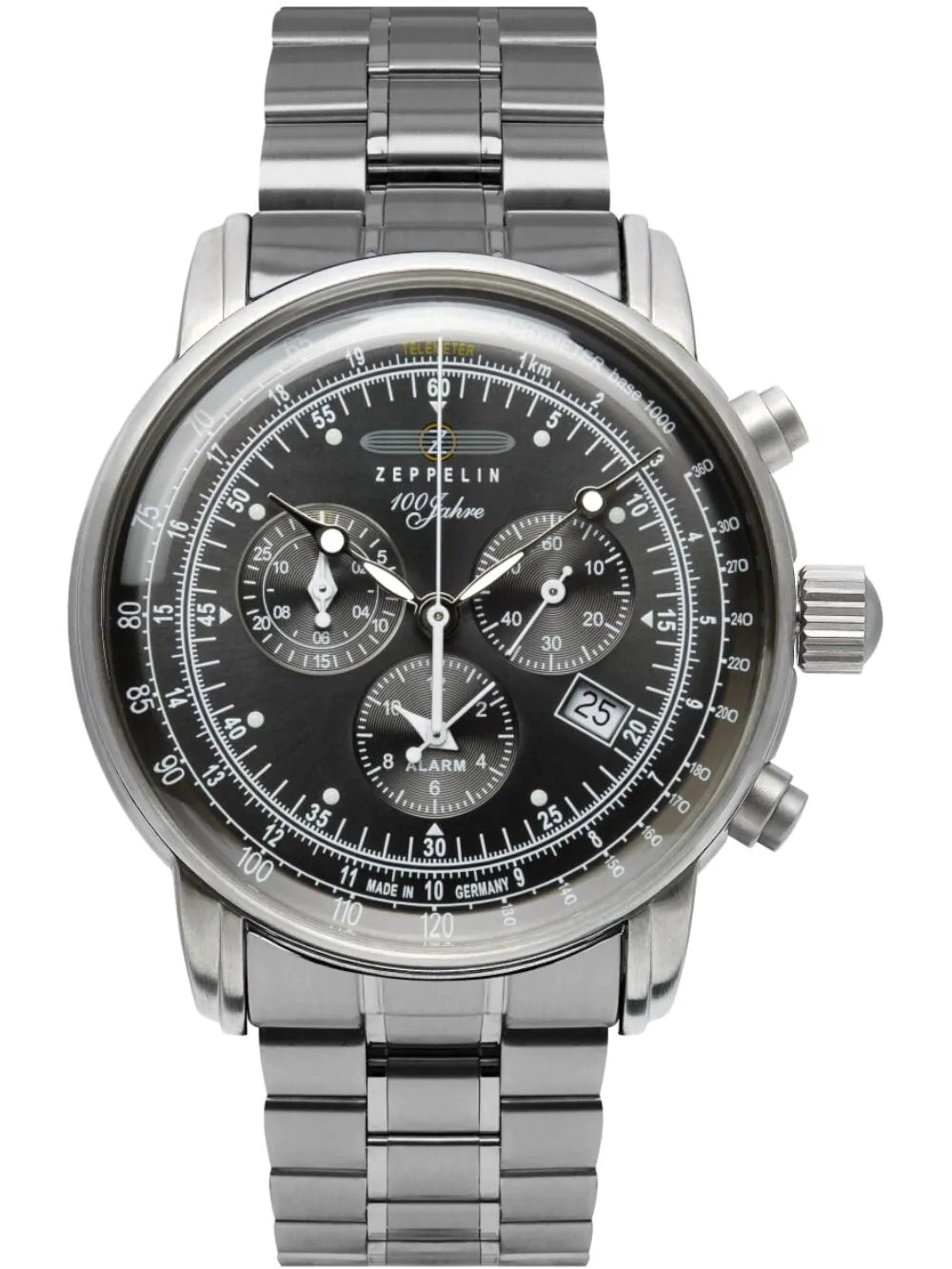 Zeppelin 7680MB-2 Mens Watch 100 Years Zeppelin Chronograph 43mm 5ATM