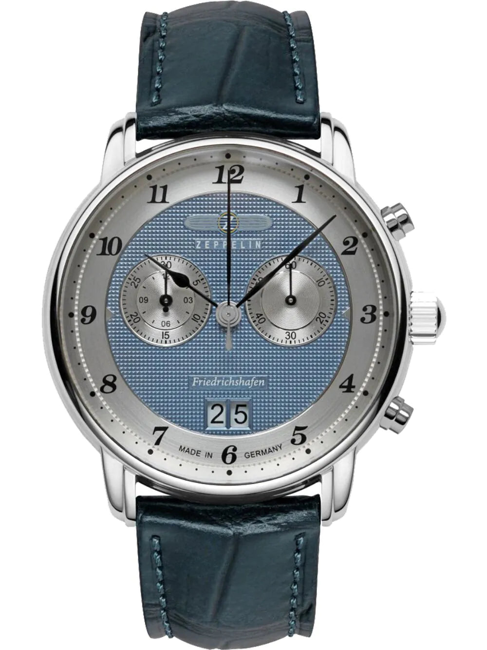 Zeppelin 8584-3 Mens Watch Friedrichshafen Chronograph 41mm 5ATM