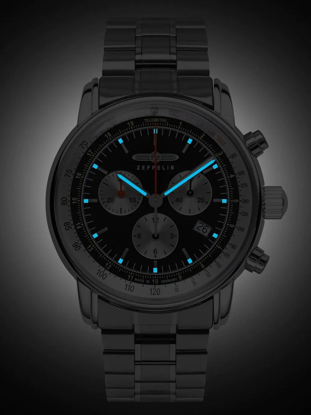 Zeppelin 8888MB-2 Mens Watch Marine 43mm 5ATM