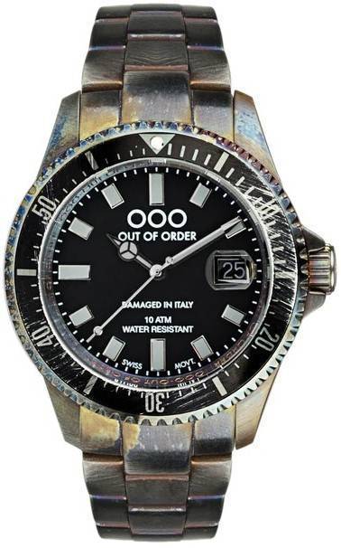 Out Of Order Casanova Black And Grey Quartz OOO.001-18.NE.GR 100M Men's Watch
