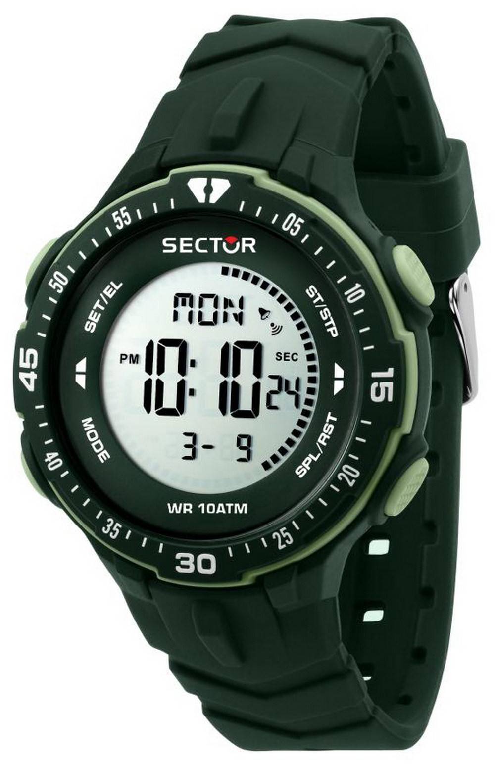 Sector EX-26 Digital Silicon Strap Quartz R3251280003 100M Men's Watch